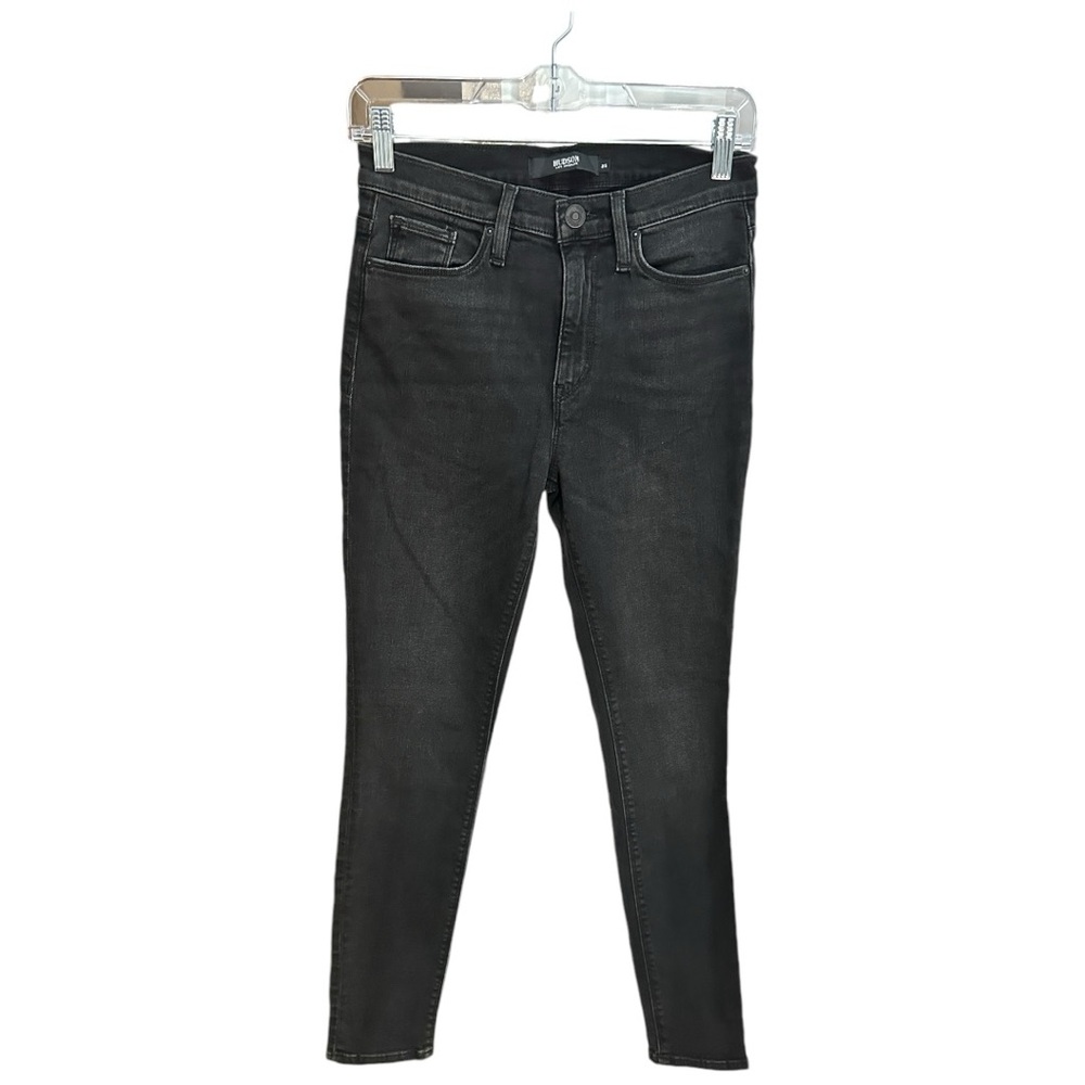 Hudson Barbara Hi Rise Skinny Jeans in Black Sizes 25 & 26 or US 0 & 2 - Picture 2 of 14